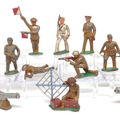12 Barclay / Manoil Doughboy Soldier Toys