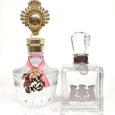 2 Large Juicy Couture Factice Perfume Bottles