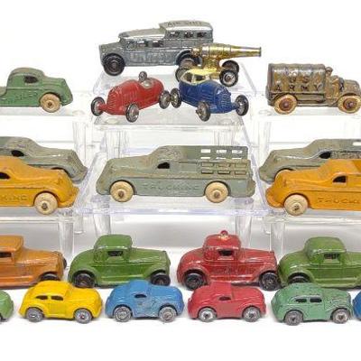 25 Prewar Slush Metal Toy Cars