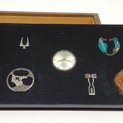 Bulova Accutron Watch Wood & Resin Jewelry Box