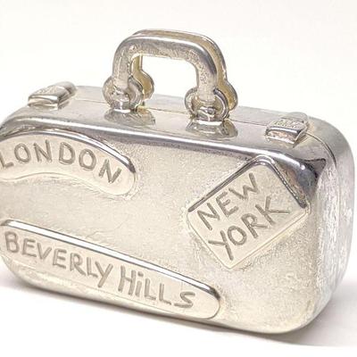 Tiffany & Co. Sterling Silver Luggage Pill Box