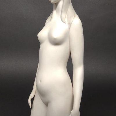 Lladro Nude Torso In White Figure #4512