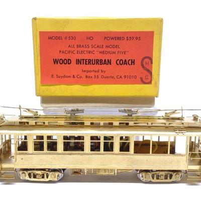 Suydam Brass Train #530 Interurban Coach w/ Box