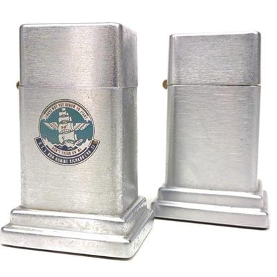 2 Zippo Barcroft Table Lighters