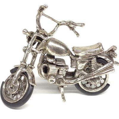 Sterling Silver Motorcycle Figure