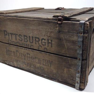 Antique Pittsburgh Brewing Co. Beer Crate
