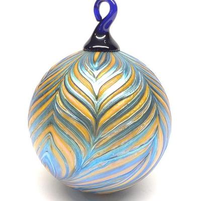 Daniel Lotton Art Glass Ornament (Signed)