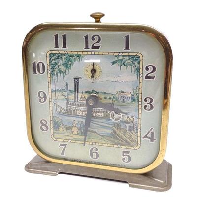 Lux Animated Show Boat Alarm Clock (Works)
