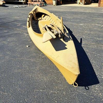 Vintage Wood Double Ended Duck Skiff - Barn Stored 