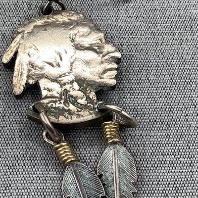 Earring Made from Real 1936 Buffalo Indian Head Nickel coin