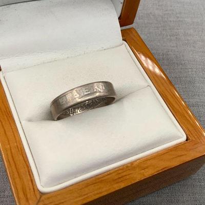 Ring made from a quarter