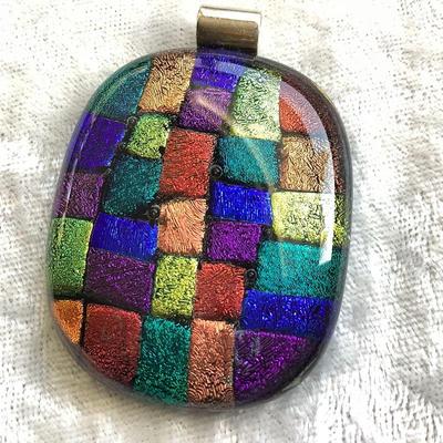 925 Sterling Silver Modern Colorful Bold Pendant