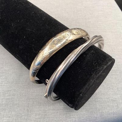 Sterling silver bangles