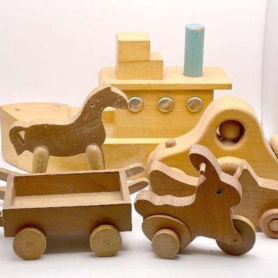 Classic Wooden Rolling & Rocking Toys
