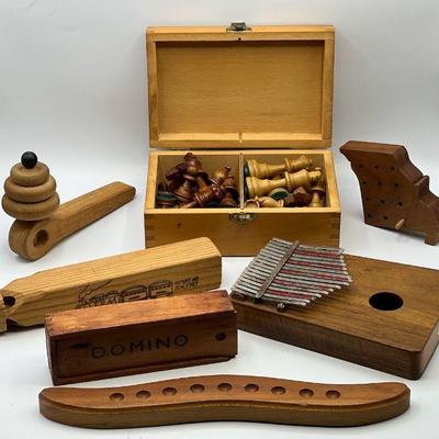 Classic Wooden Games & Musical Instruments

