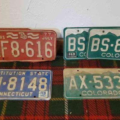 (6) License Plates
