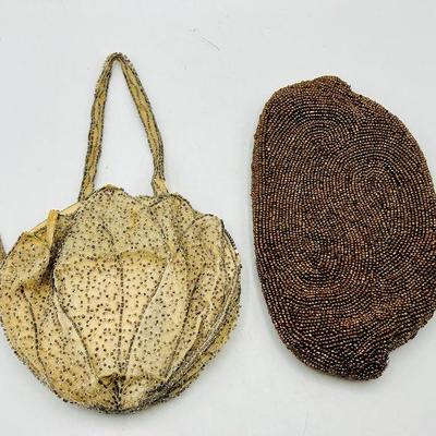 (2) Vintage Sparkling Beaded Evening Bags
