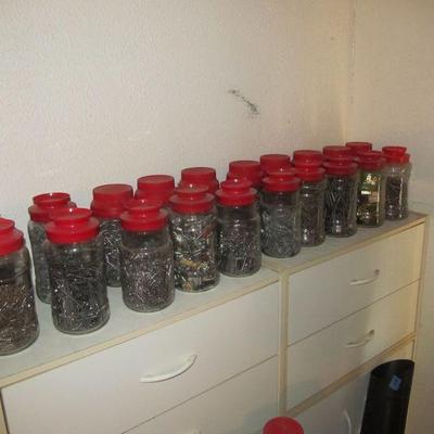 GARAGE - Incredible hand tools, power tools, yard tools, toolboxes, bulbs, golf clubs, garden items, jars of nails and screws, and more!...