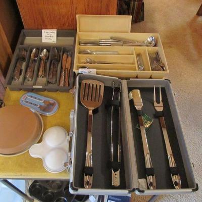 Awesome ALL-CLAD BBQ tools in a metal case. sexy!