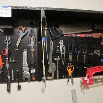 GARAGE - Incredible hand tools, power tools, yard tools, toolboxes, bulbs, golf clubs, garden items, jars of nails and screws, and more!...
