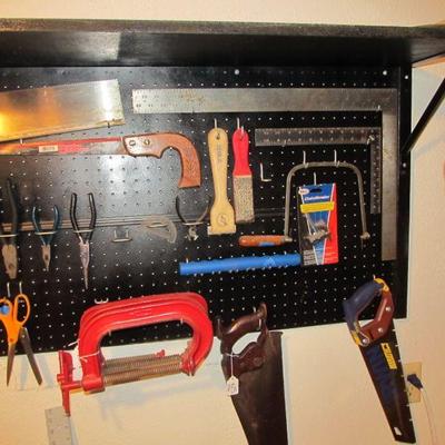 GARAGE - Incredible hand tools, power tools, yard tools, toolboxes, bulbs, golf clubs, garden items, jars of nails and screws, and more!...