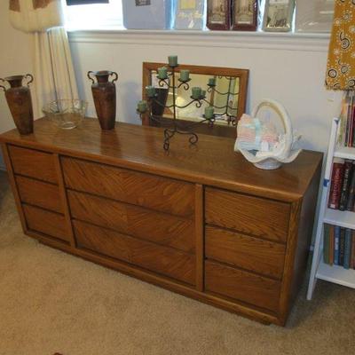 Mid-century LANE BEDROOM SET - DRESSER & MIRROR