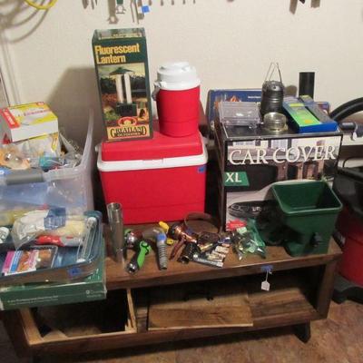 GARAGE - Incredible hand tools, power tools, yard tools, toolboxes, bulbs, golf clubs, garden items, jars of nails and screws, and more!...