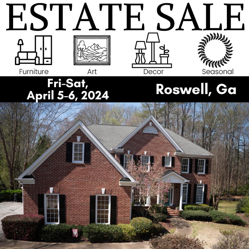 50 OFF! Ashley Glass Luxury Estate Sales Presents a Roswell Estate