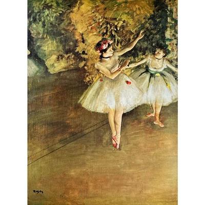 EDGAR DEGAS (1834-1917) ART COLLECTOR'S GUILD PRINT | Two Ballerinas Framed print on paper 27 x 21in sight Named & titled on bottom, from...