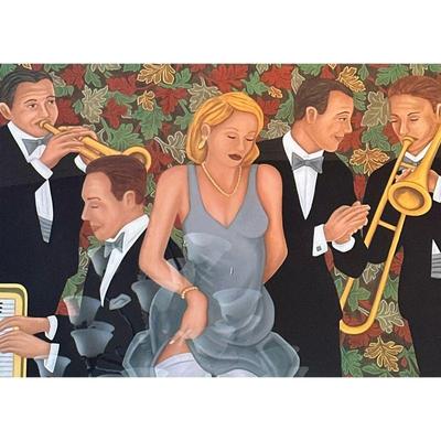 JOSEPH RENSAW GICLEE | Jazz Band 30 x 40 in sight Giclee on canvas Signed lower right, numbered â€œ18/100â€