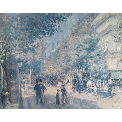 PIERRE-AUGUSTE RENOIR (1841-1919) LITHOGRAPH | The Great Boulevard 15 x 19 in sight Lithograph on paper