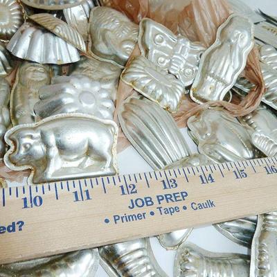 BIG lot of metal candy molds