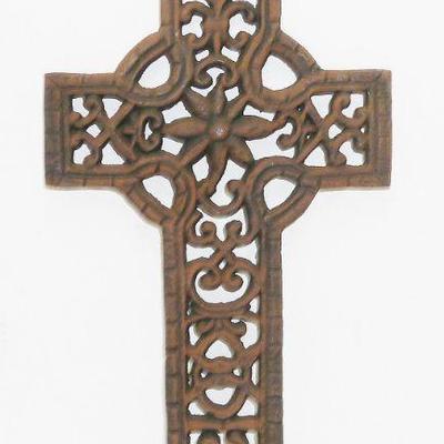 large wrought iron cross