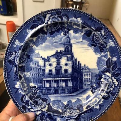 Antique hanging plate