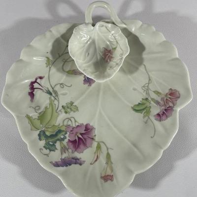 Vintage Japanese Morning Glory Serving Dish 12in