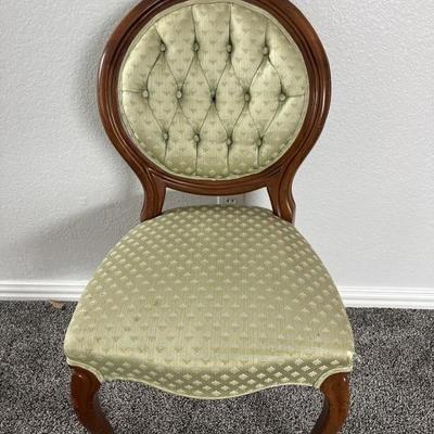 Antique Victorian Upholstered Wooden Parlor Chair
