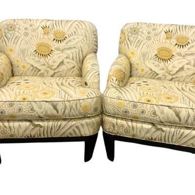 #83 â€¢ John Mascheroni for Swaim Designs Upholstered Arm Chairs
