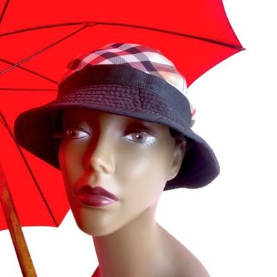 #71 â€¢ Burberry Bucket Hat & T. Fox and Co Red Umbrella
