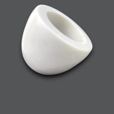 #74 â€¢ White Marble Angled Bowl/ Vessel
