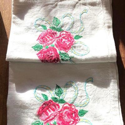 Embroidered Tea Towels
