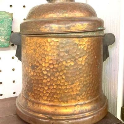 Antique Hammered Copper Humidor

