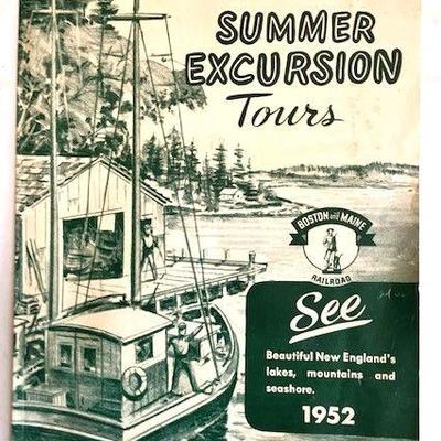 1952 Travel Brochure By Train, Boat, Etc.
