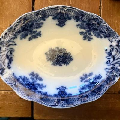 English Flow Blue Platter
