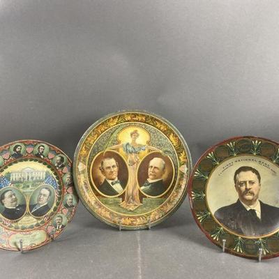 Grand Old Party 1908 William H Taft Tin Plate