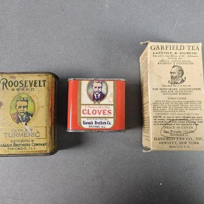 Lot 72 | Garfield Tea and Roosevelt Brand Spices