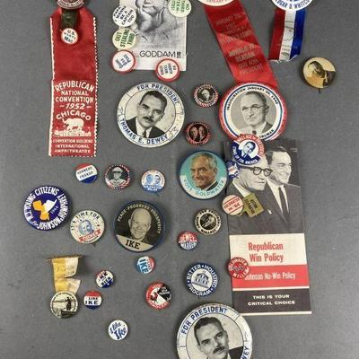 Lot 4 | Vintage Political Pin Lot