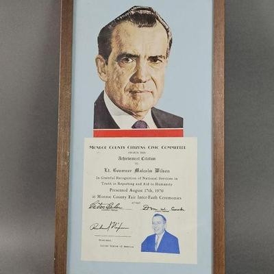 Lot 84 | Monroe County Award from President Nixon