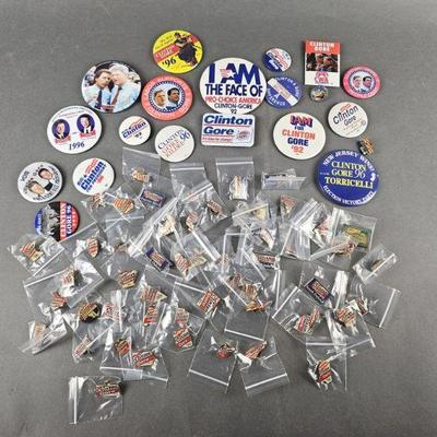 Lot 102 | Vintage Clinton/Gore '92 & '96 Pinbacks & More!