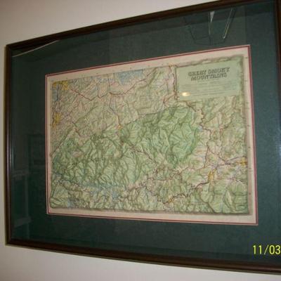 Map of Great Smoky Mountains