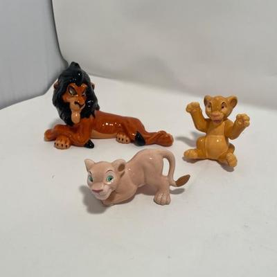 Disney Uncle Scar, young Nala, young Simba figurine